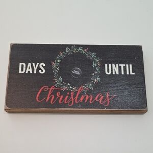 Festive Home Decoration Christmas Countdown Chalkboard Sign
